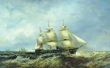 Russian squadron on its way to America&nbsp;[ru] in 1863Central Naval Museum