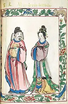 Mandarin Bureaucrat with Wife from Ming Dynasty