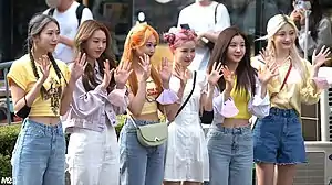 ILY:1 on August 19, 2022From L–R: Elva, Hana, Ririka, Ara, Nayu, Rona