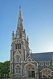 Image 13Knox Church, a Presbyterian church, in Dunedin. The city was founded by Scottish Presbyterian settlers. (from Culture of New Zealand)