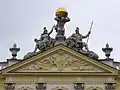 The tympanum of the Branicki Palace in Białystok.