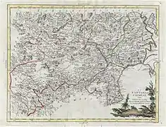 1784 map of Chinese Tartary and Korea