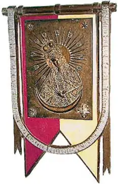 Our Lady of the Gate of Dawn banner tablet of the 1st Krechowce Uhlan Regiment
