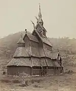 The picture is taken from the National Library's picture collection Borgund Stave Church, Lærdal, Sogn og Fjordane