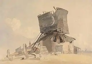 A Storm Damaged Windmill (undated), Yale Center for British Art