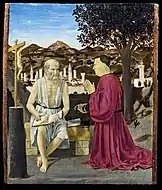 Piero della FrancescaSt. Jerome and Donor, 49 × 42&nbsp;cm