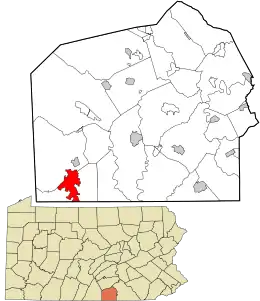Location in Adams County and the U.S. state of Pennsylvania.
