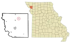 Location of Rea, Missouri