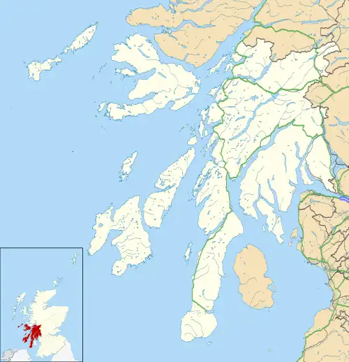 Nerabus is located in Argyll and Bute