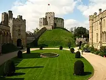 Arundel Castle, the ancestral seat of the Howard family.