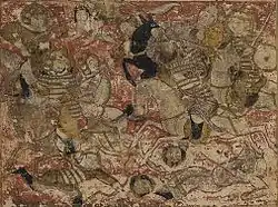 A painting depicting battle scene