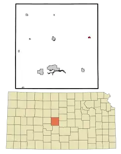 Location within Barton County and Kansas