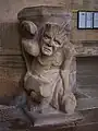 Saint Malo's Church,Font carried by the Demon.