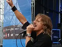 Scallions performing with Re-Fueled in 2008