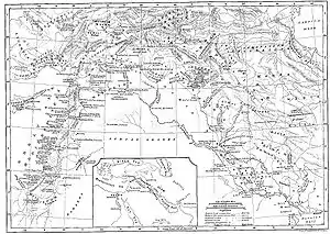 Map of Iraq showing Shatt en-Nil
