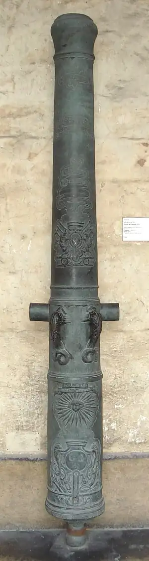 Canon de 4 de Vallière, 1732, Le Pénétrant. Caliber: 84 mm.