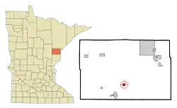 Location of the city of Barnumwithin Carlton County, Minnesota