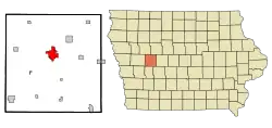Location of Carroll, Iowa