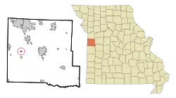 Location of Lake Annette, Missouri