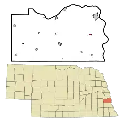 Location of Murray, Nebraska