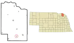 Location of Belden, Nebraska