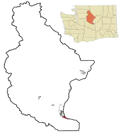 Location of South Wenatchee, Washington