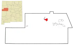 Location of Grants, New Mexico