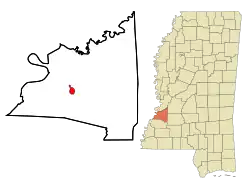 Location of Port Gibson, Mississippi