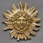 Clock ornament; 18th century; gilt-bronze; overall: 9.2 × 8.9 × 1.9 cm; Metropolitan Museum of Art (New York City)