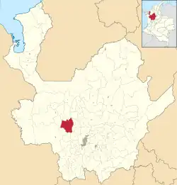 Location of the municipality and town of Santa Fe de Antioquia in the Antioquia Department of Colombia