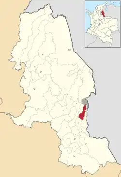 Location of the municipality and town of Los Patios in the Norte de Santander Department of Colombia.