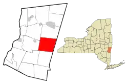 Location of Hillsdale, New York