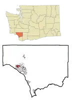 Location of West Longview, Washington