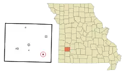 Location of Everton, Missouri