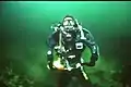 Daniel Reinders test-diving Gordon Smiths prototype rebreather