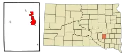 Location in Davison County and South Dakota