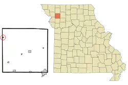 Location of Union Star, Missouri
