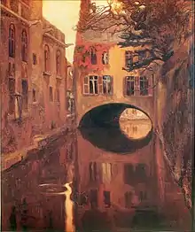 The House on the Bridge, 1909, 147 × 121&nbsp;cm. Museo Nacional de Arte