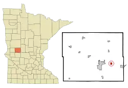 Location of Nelson, Minnesota