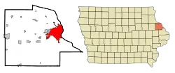 Location in the state of Iowa