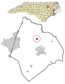 Location in Edgecombe County and the state of North Carolina.