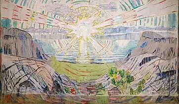 Edvard Munch, 1910–11, The Sun, 45 x 77.2 cm, Munch Museum, Oslo