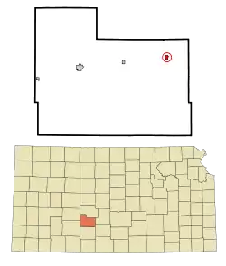 Location within County and Kansas