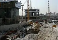 Emirates Park Towers under construction on 31 January 2008