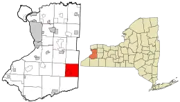 Location in Erie County and the state of New York.