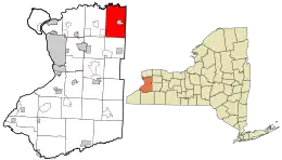 Location in Erie County and the state of New York.
