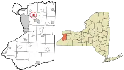Location in Erie County and New York
