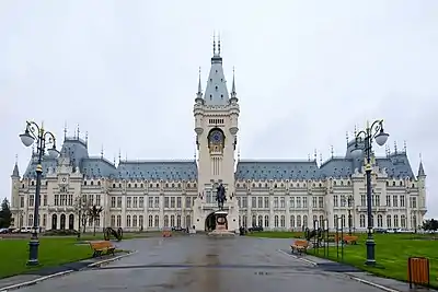 Gothic Revival - Palace of Culture, Iași, 1906–1926, by Ion D. Berindei, Filip Xenopol and Grigore Cerchez
