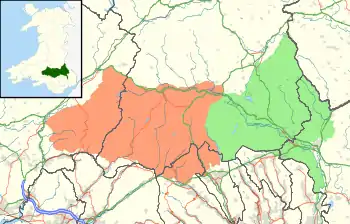 Dinas Rock is located in Brecon Beacons