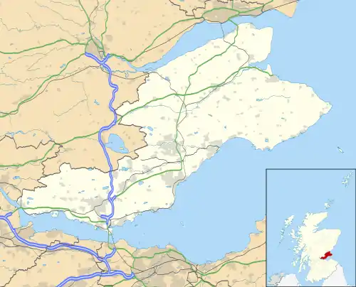 Craigkelly transmitting station is located in Fife